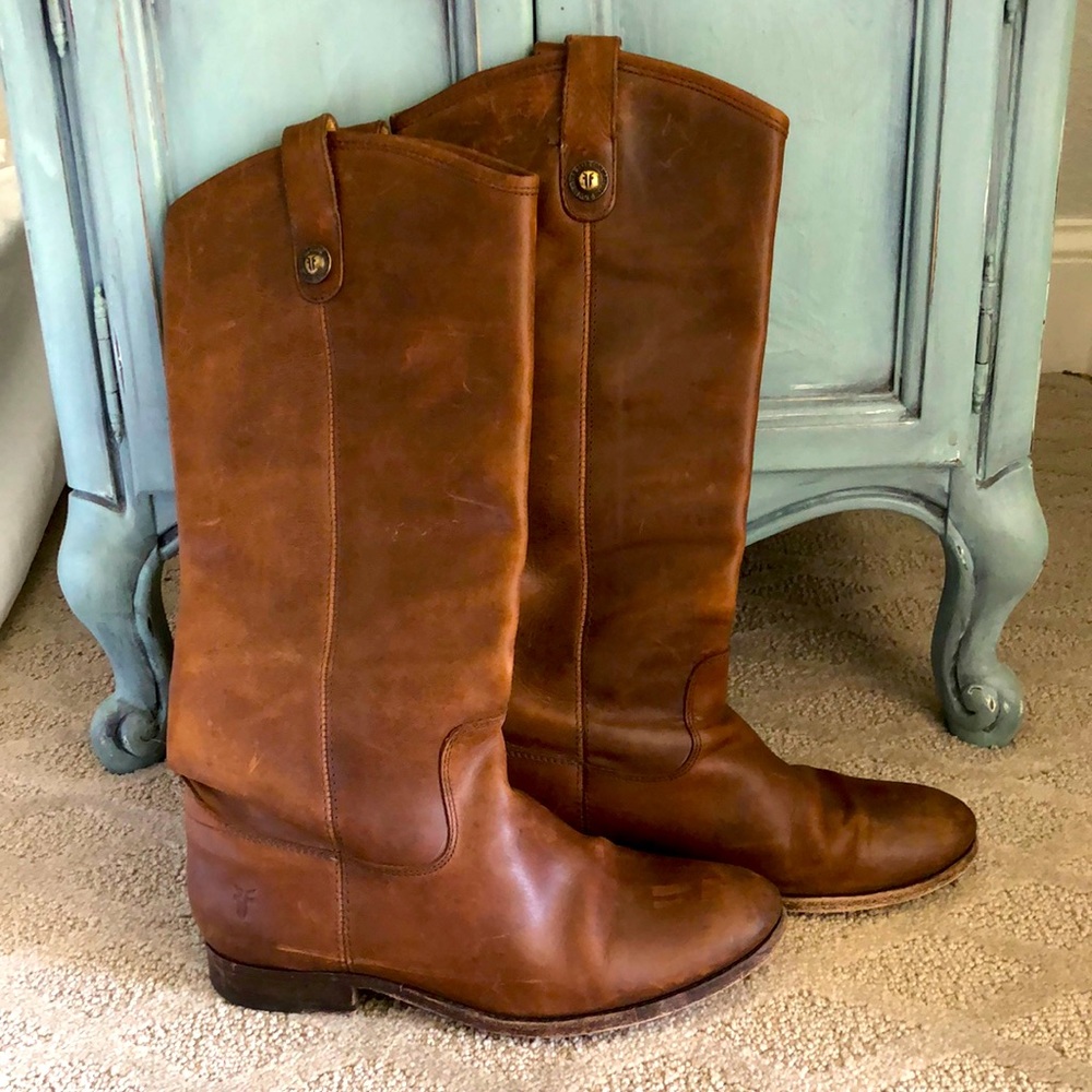 Brown leather Frye boots